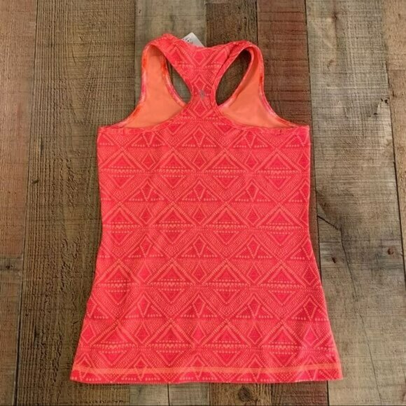 Ivivva girls neon pink and orange racer back tank top -8 - Picture 4 of 7